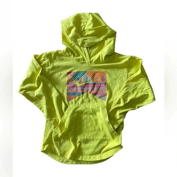 NIKE EUC GIRLS HOODED HOODIE TOP SHIRT TSHIRT TOPS SUMMER BEACH CASUAL SIZE S - Picture 3 of 6